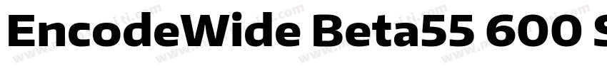 EncodeWide Beta55 600 SemiBold字体转换